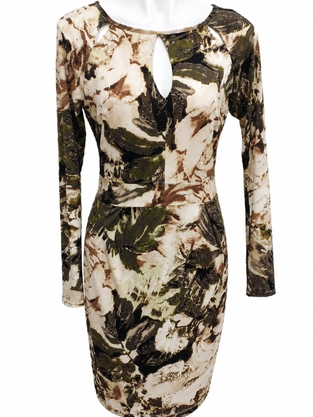 Medium Sheath Dress with lining & keyholes. Long Sleeve dress. Special Occasion - Picture 1 of 16